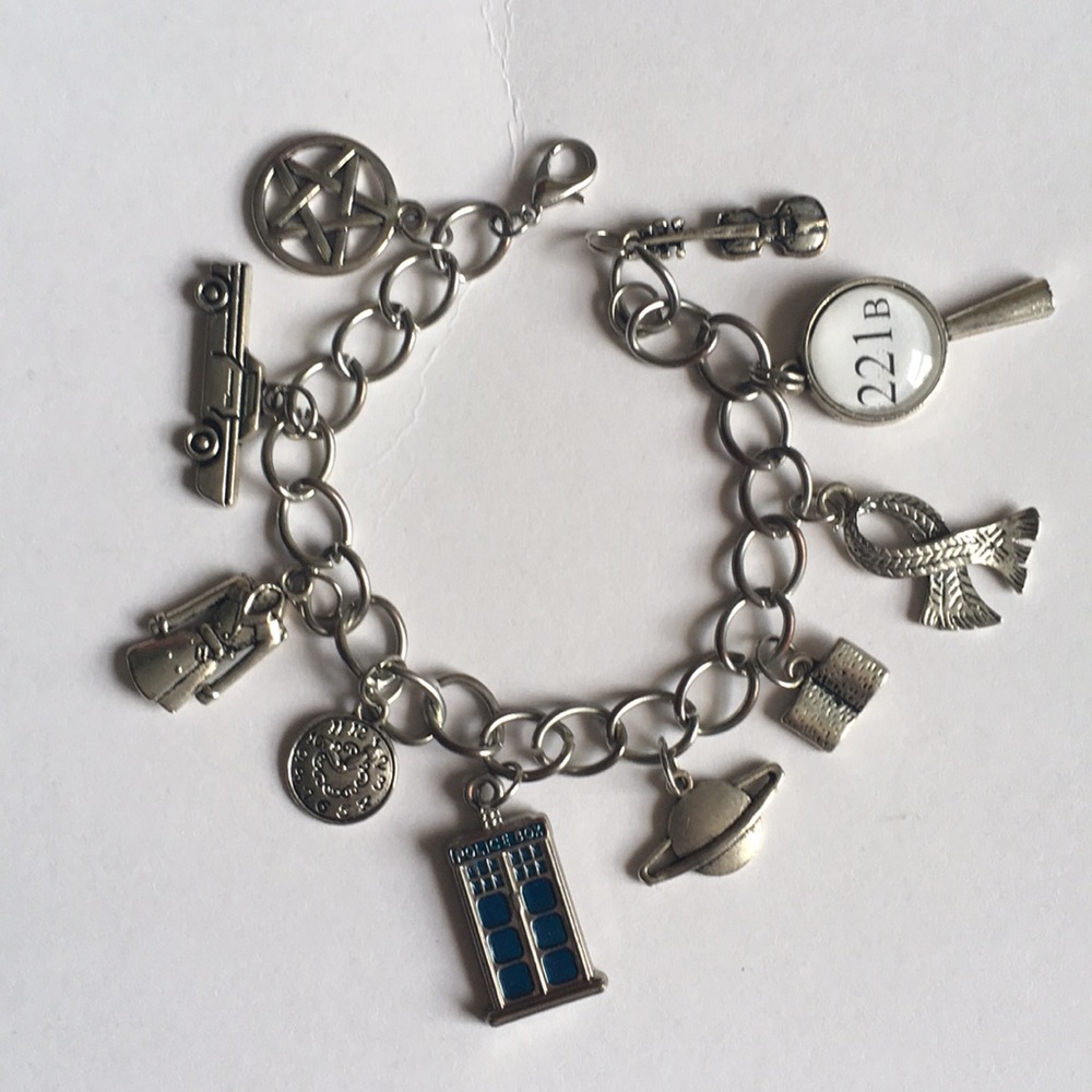 SuperWhoLock Charm Bracelet